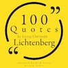 100 Quotes by Georg Christoph Lichtenberg - Georg Christoph Lichtenberg (ISBN 9782821178458)