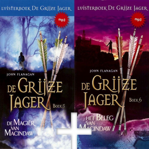 De Grijze Jager Boek 5 en 6 - De magiër van Macindaw, Het beleg van Macindaw - John Flanagan (ISBN 9789490938444)