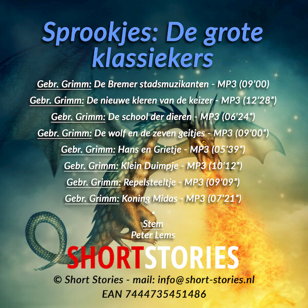 Sprookjes - Gebroeders Grimm (ISBN 9789462178045)